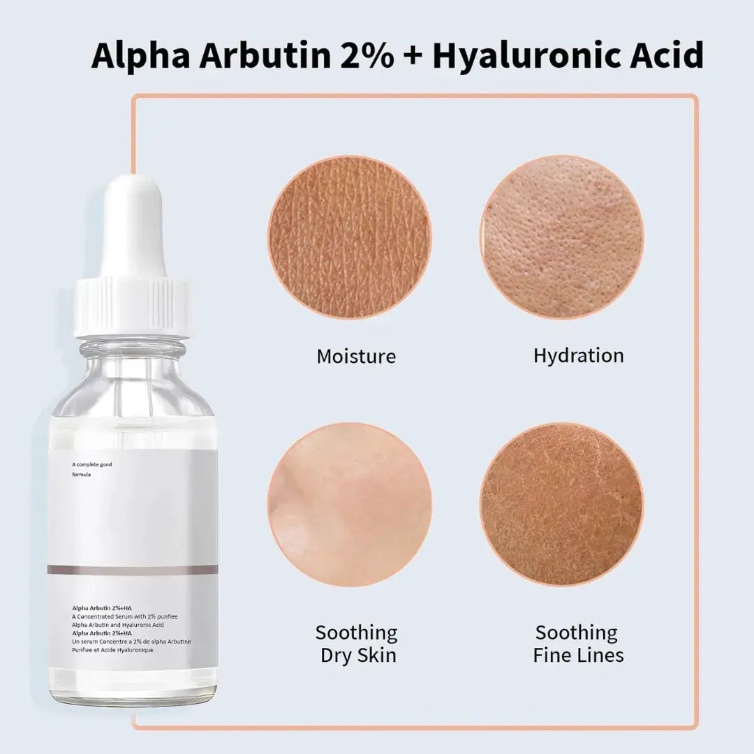 The Ordinary Serum Alpha Arbutin 2% + HA  for Fine Lines | Wrinkle | Moisturizing 30ml