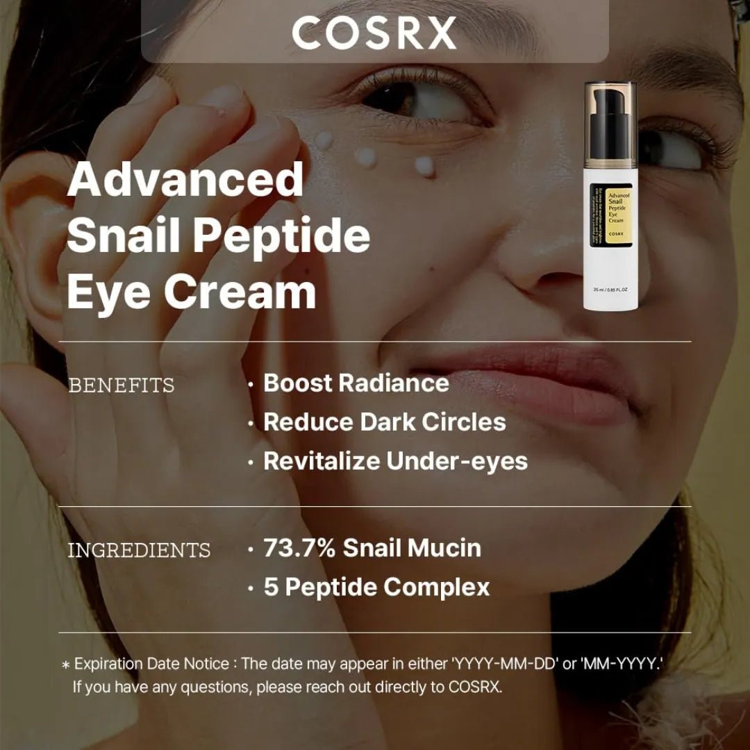 Cosrx advance Snail Peptide eye cream 25ml Ethixhub pakistan